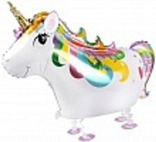 Шар (32""/81 см) Ходячая Фигура, Сказочный единорог, 1 шт. Д021