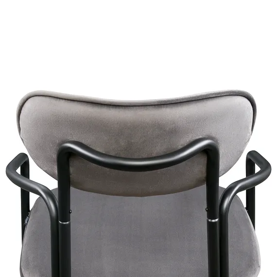 Стул Ror, Round, серый велюр