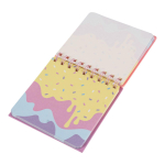 Блокнот "Icecream" 11,8*12,6 см 80л спираль силиконовая обложка, 4 дизайна