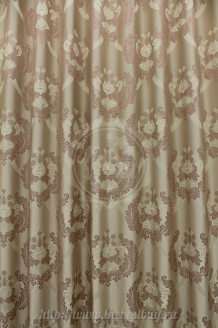 Штора для гостиной: Сильвана (S067-3) - 200х260 см. - розовый