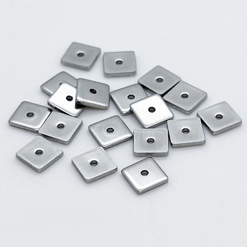 Бусина, сталь, размер 6*1 мм, цена за 10 шт