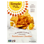 Simple Mills, крекеры из миндальной муки, с фермерским чеддером, 120 г (4,25 унции)