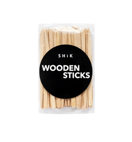 Shik WOODEN STICKS Шпатели для нанесения воска 100шт