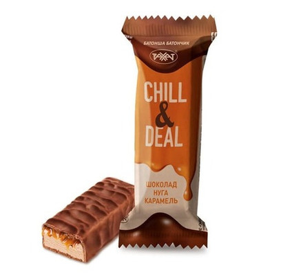Батончик "Chill&Deal" Нуга с карамелью 35г. Рахат