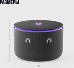 Умная колонка ЯНДЕКС Станция Мини 3 Про, 18Вт, с Алисой, черный Zigbee [yndx-00059blk]