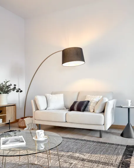 Торшер Juhe 210 см золото, черный мрамор