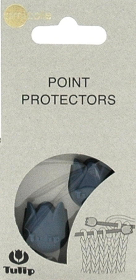 Наконечники для спиц и лески "amicolle" тюльпан 4,0*6,5мм (синий)