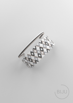 Схема PEYOTE, Схема браслета мозаичное плетение, узор из Miyuki Delica 11/0, файл PDF, №143