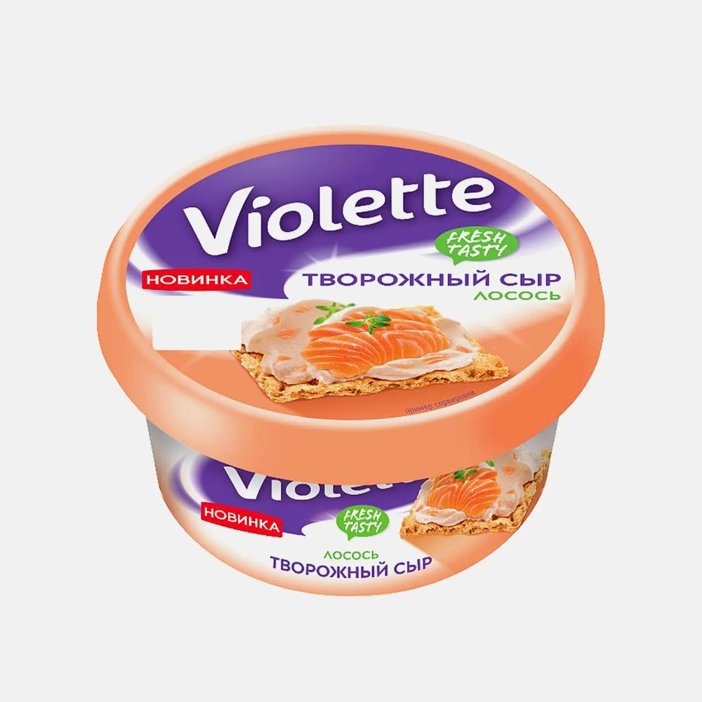 Творожный сыр Лосось Violette 70% 140г