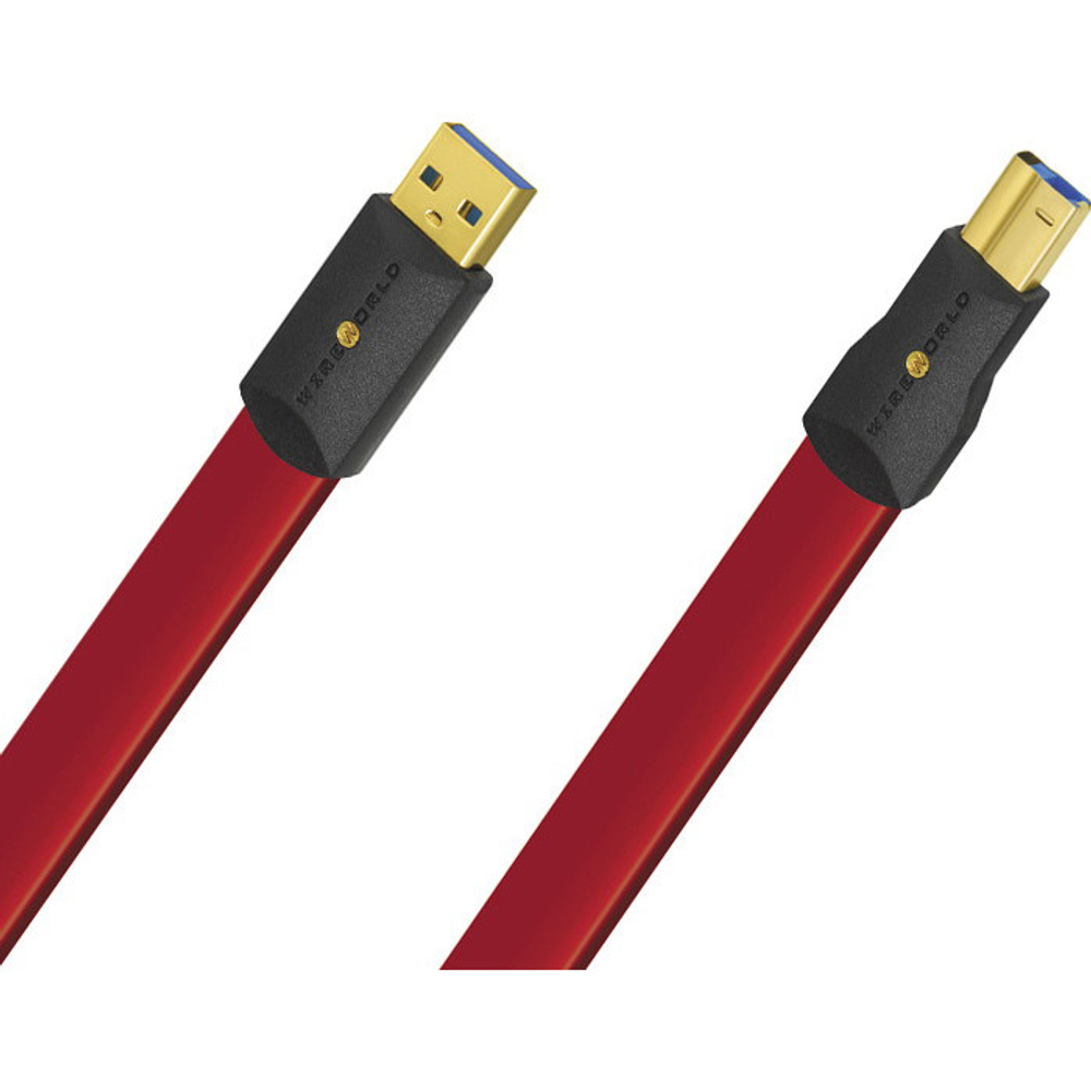 Wireworld Starlight 8 USB 2.0 A-B Flat Cable 3.0m, кабель USB, тип A-B, 3,0м. (S2AB3.0M-8)