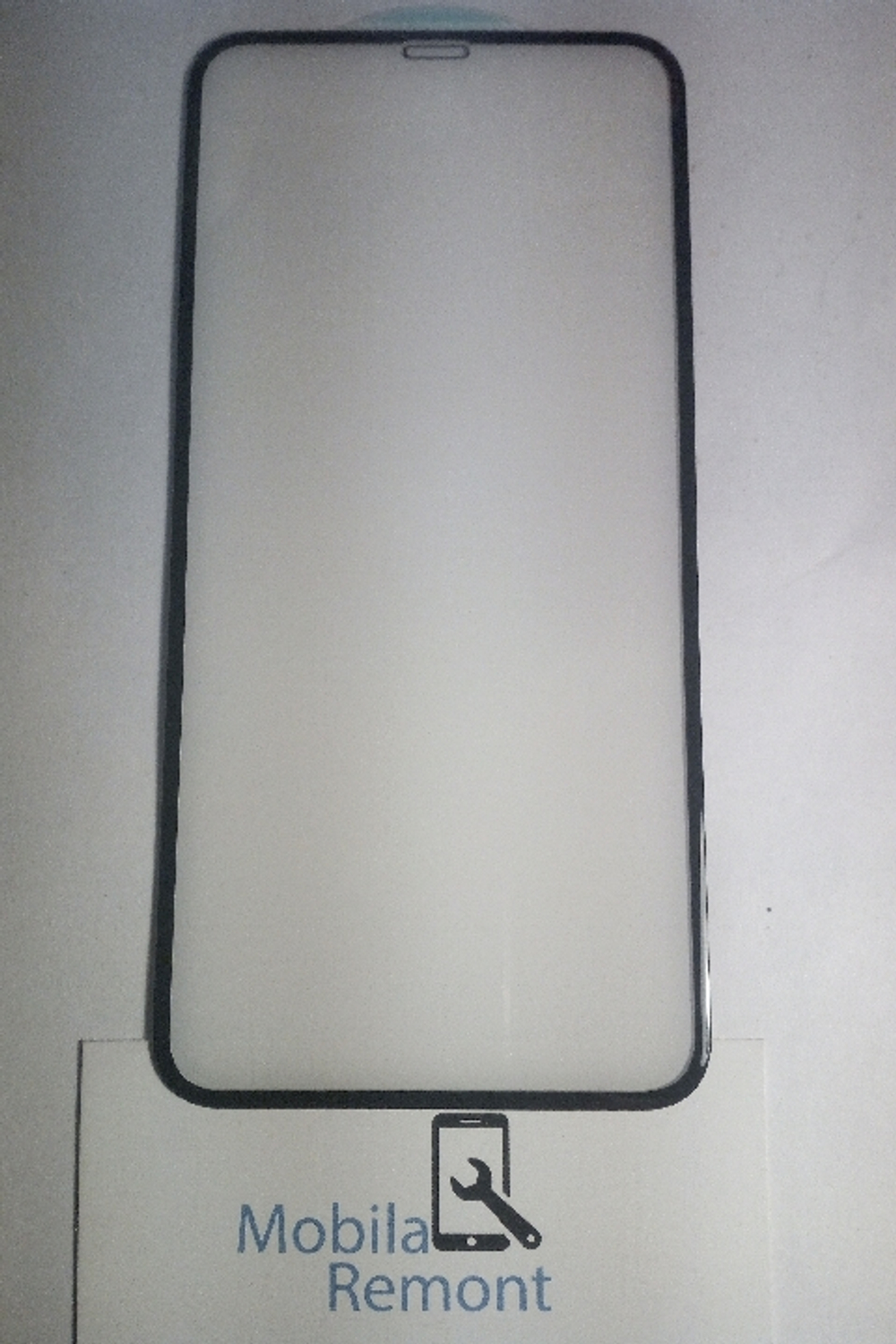 Защитное стекло "Оптима" для iPhone Xs Max/11 Pro Max Черный (Закалённое, полное покрытие)