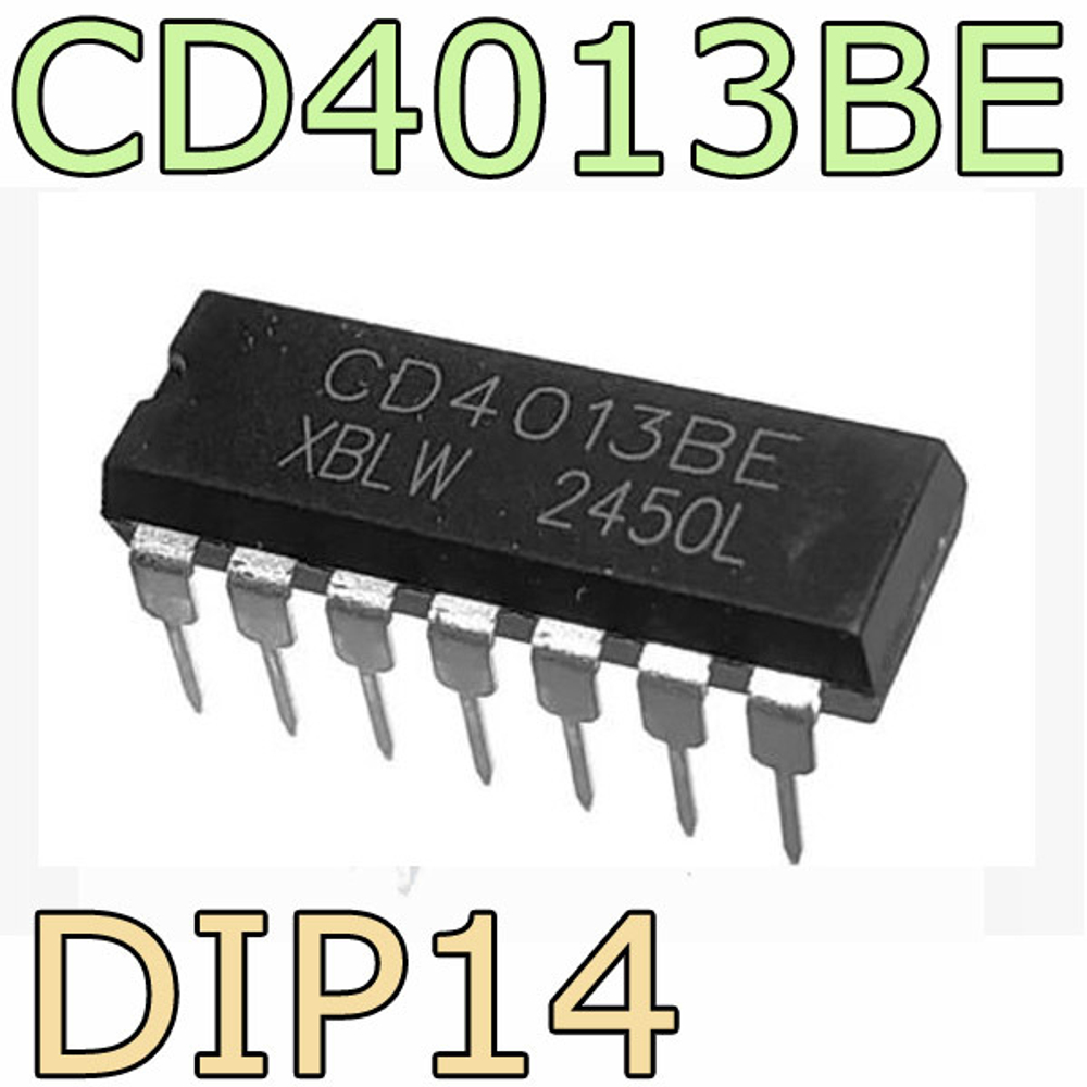 Микросхема CD4013BE DIP-14