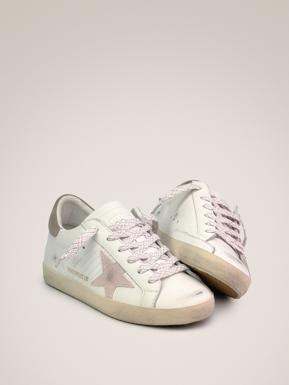 Super Star with peach-pink star and grey heel tab