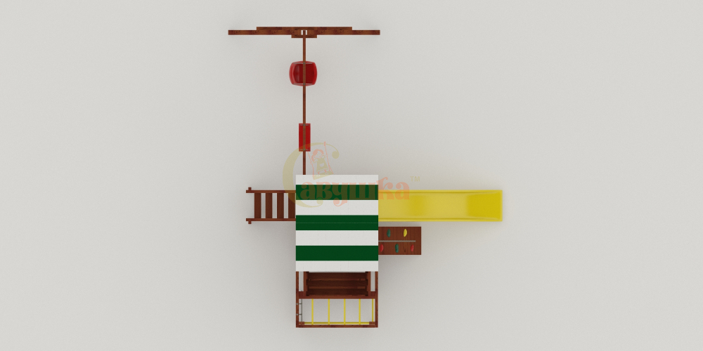 Детская площадка Савушка Мастер 3 (Махагон) 4 сезона