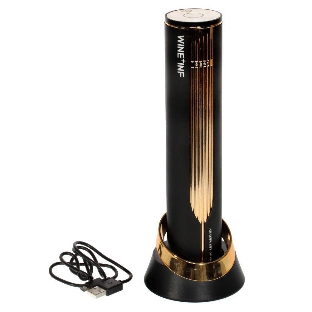 GAEM Электронный штопор с аккумулятором и с резцом для удаления фольги, L9 W9 H25 см