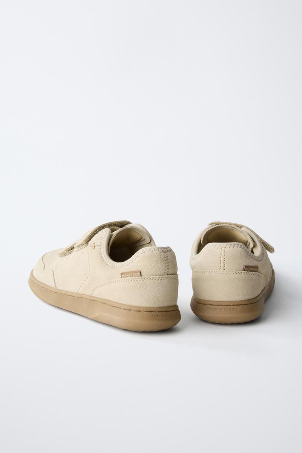 ZARA КОЖАНЫЕ КРОССОВКИ, ПЕСОЧНЫЙ