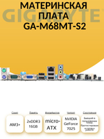 S-AM3+ Материнская плата GA-M68MT-S2