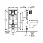 Система инсталляции для подвесного унитаза Grohe Rapid SL 3 в 1 38811KF0