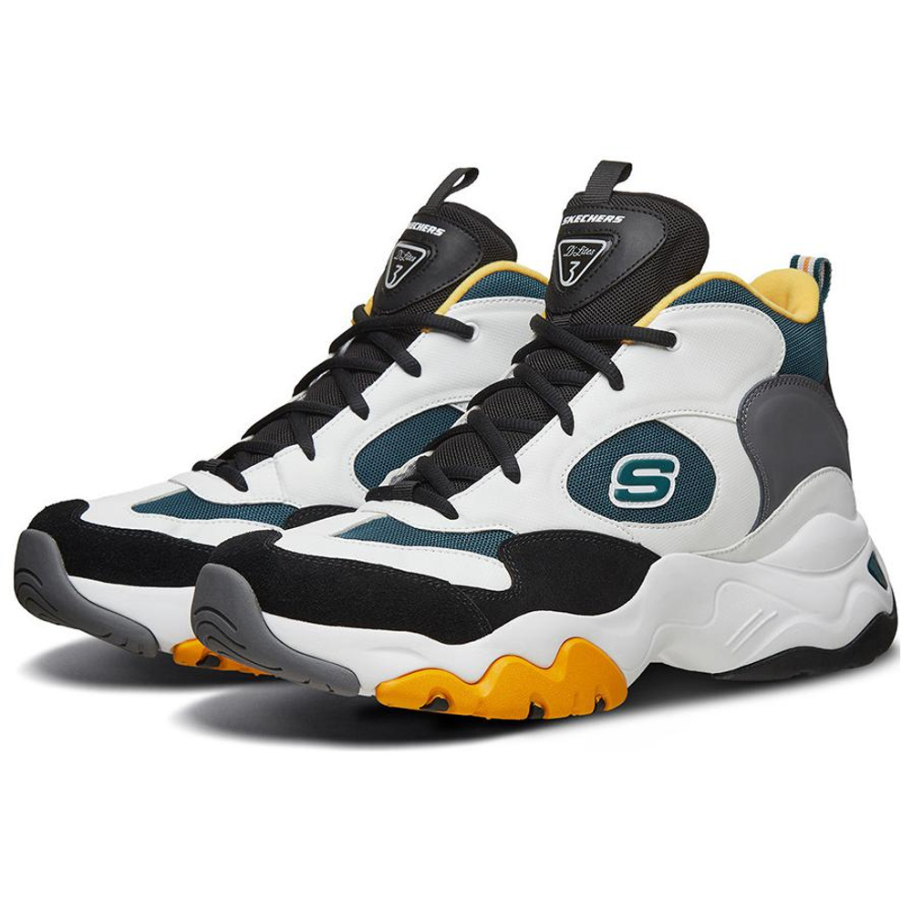 Skechers D"LITES 3.0 High top Casual Shoes Men"s Yellow Green