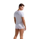 Мужская футболка белая с глубоким V-вырезом GAUVINE 5003