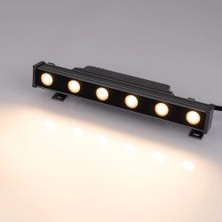 Линейный прожектор AR-LINE-300-6W Warm2700 (GR, 30 deg, 230V) (Arlight, IP65 Металл, 3 года) 051766