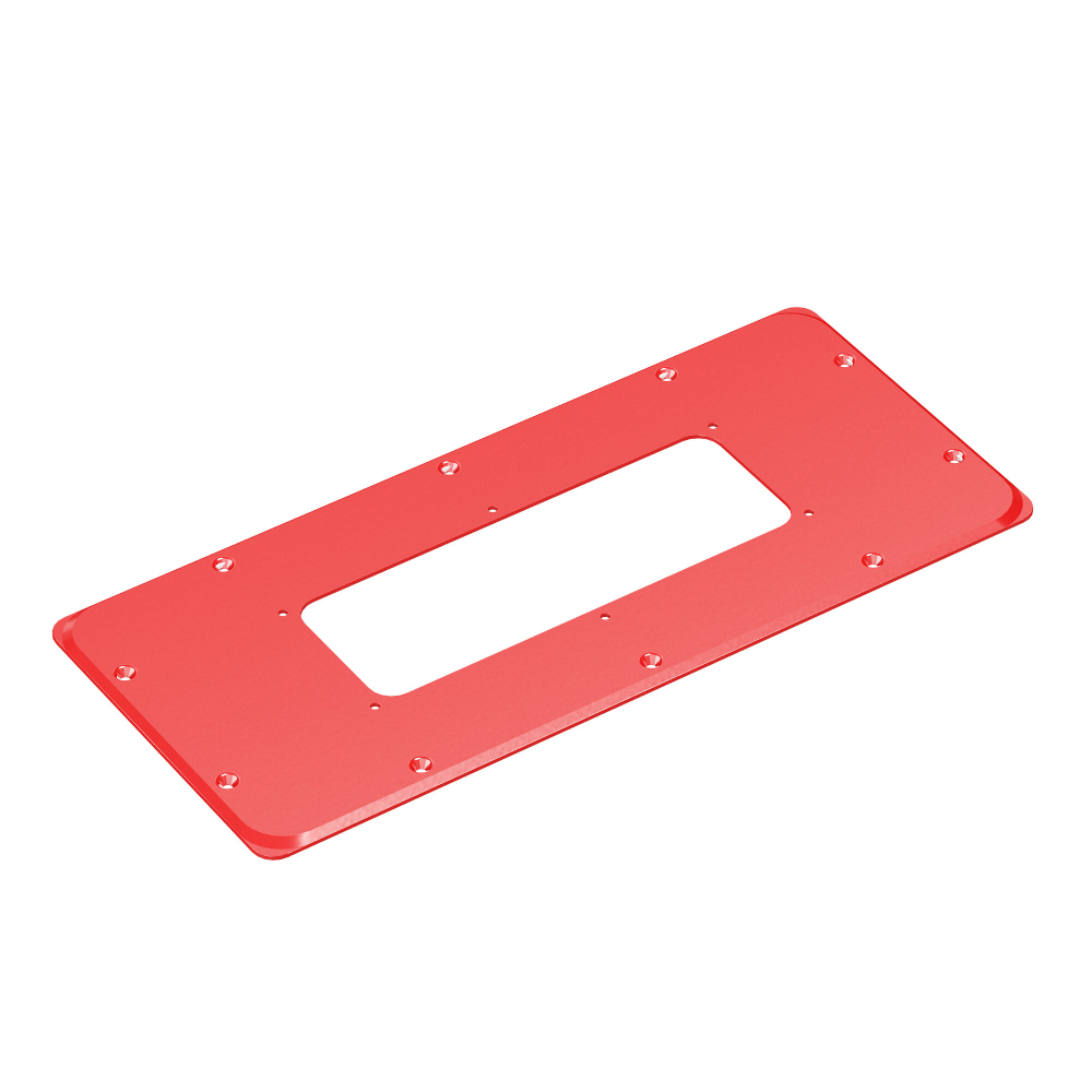 Фланец для монтажа кабельного ввода MMB для корпусов ST, тип 3, 343x153мм, красный RAL3020
