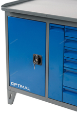 NORDBERG (NW207) Верстак слесарный 2-х тумбовый, 7 ящиков