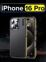 Чехол для Apple iPhone 16 Pro кевларовый, WLONS