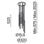 Подвесной светодиодный светильник Maytoni Light stick MOD236PL-L54B3K
