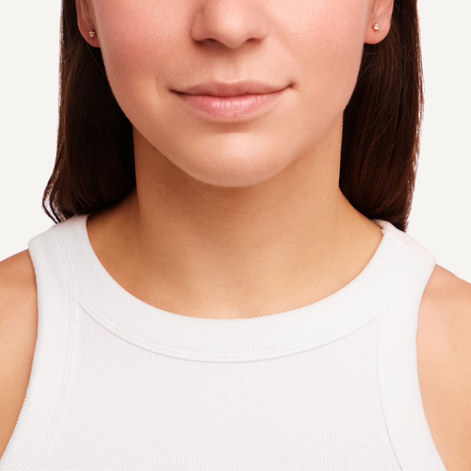 Серьги Classic Circle Studs, Size 3, Gold