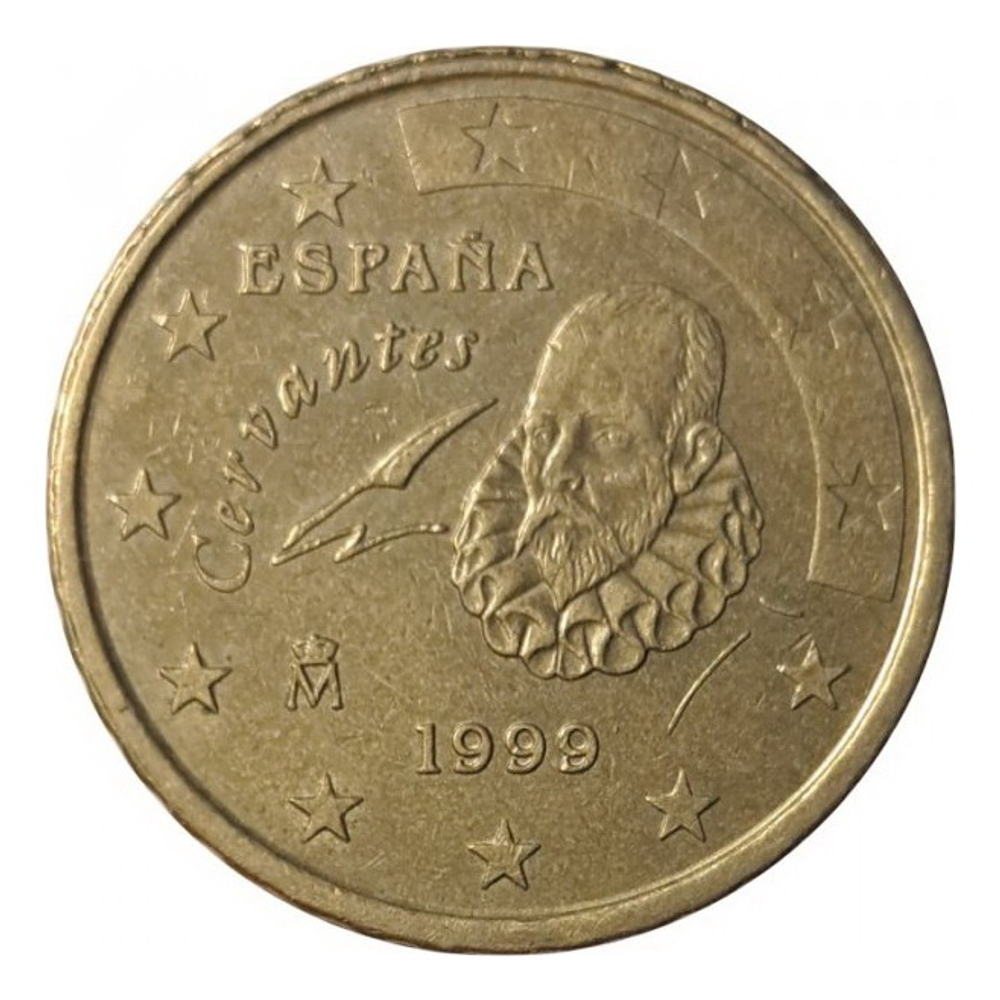 Испания 10 евроцентов 1999 год (Сервантес)