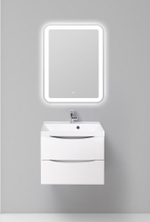 Тумба подвесная с раковиной BelBagno MARINO-600-2C-SO-BL-P