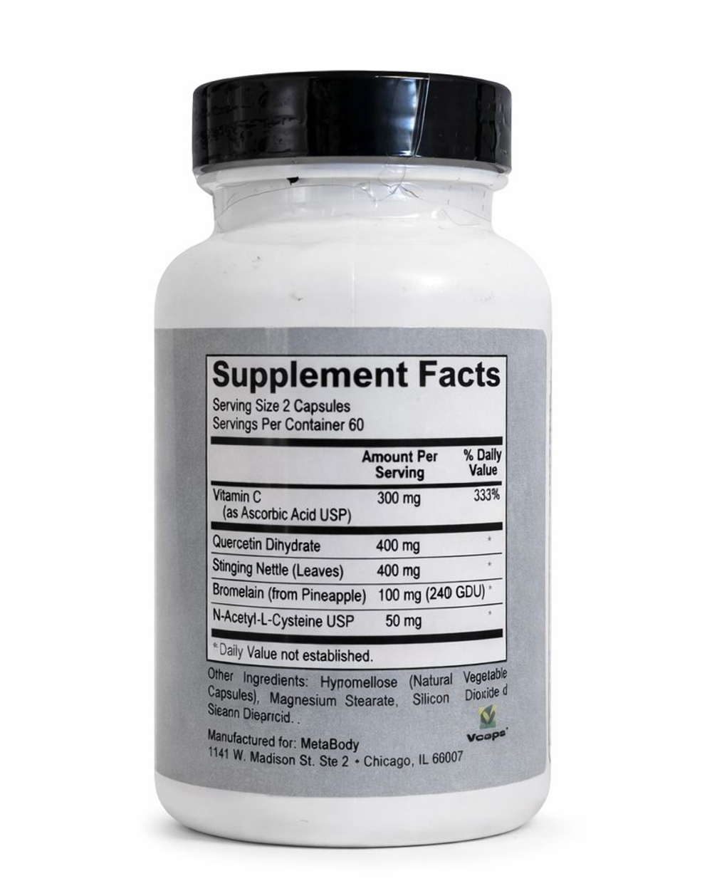 Meta Hist Support 120 caps.