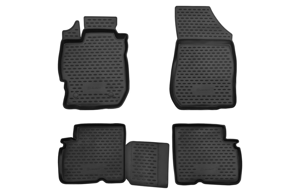 Коврики Standard, в салон NISSAN Almera , 2012- , 4 шт. (полиуретан, чёрные) Element.CARNIS10049