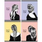 Тетрадь А5 48л. клетка "Модно и стильно", выб. лак. (BG)