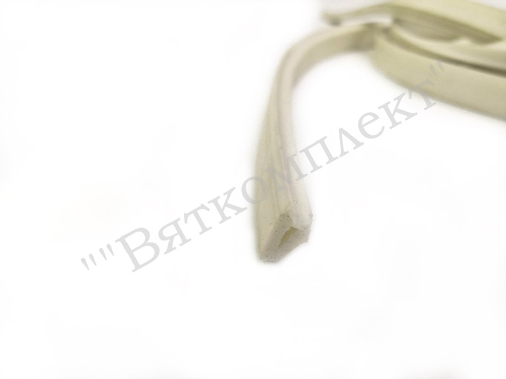 Профиль резиновый h-образный 6х14, белый