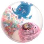 Мяч 6,5 см «Подводный мир» (попрыгун с водой и подсветкой) СТИКЕР НА ВЛОЖЕНИЕ