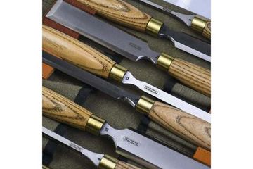 Набор стамесок Петроградъ серия Волга 6, 8, 10, 12, 16, 20, 26, 30, 32 и 35 мм, 10 штук в сумке М00023845