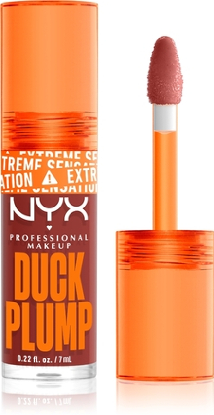 NYX Professional Makeup Duck Plump - Блеск для губ с эффектом увеличения оттенок 06 Brick Of Time, 7 ml