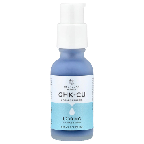 Neurogan Health, GHK-CU, сыворотка для лица с пептидом меди, 30 мл (1 унция)