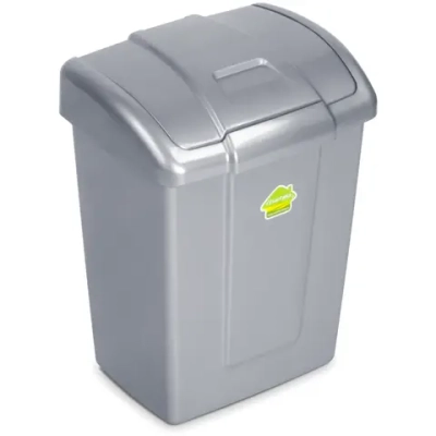 Контейнер для мусора»Форте»9л серебристый С340СРБ
