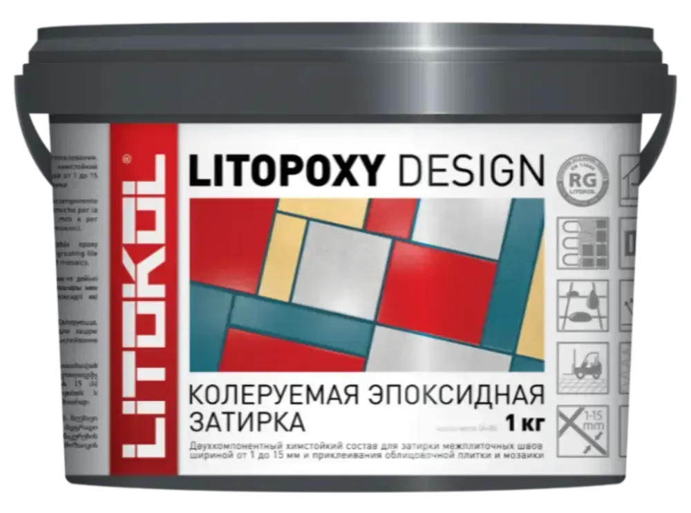Колеруемый эпоксидный состав LITOPOXY DESIGN 1 кг