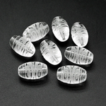 дзигх-3гб Бусина ДЗИ из горного хрусталя "3 глаза", бочонок, 20*10мм