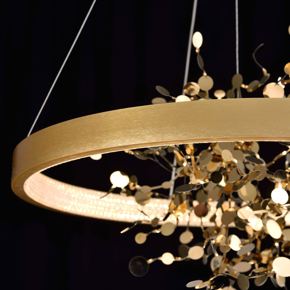 Люстра Cloyd TURBULENT C1 / Ø80 см - латунь (арт.10783)