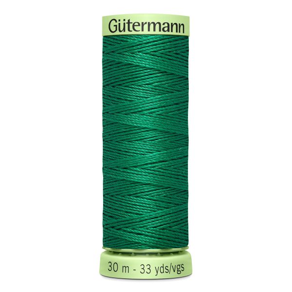 Нитки отделочные Gutermann Top Stitch 30 (30 метров), 5 кат. | 402 изумрудно-зеленый