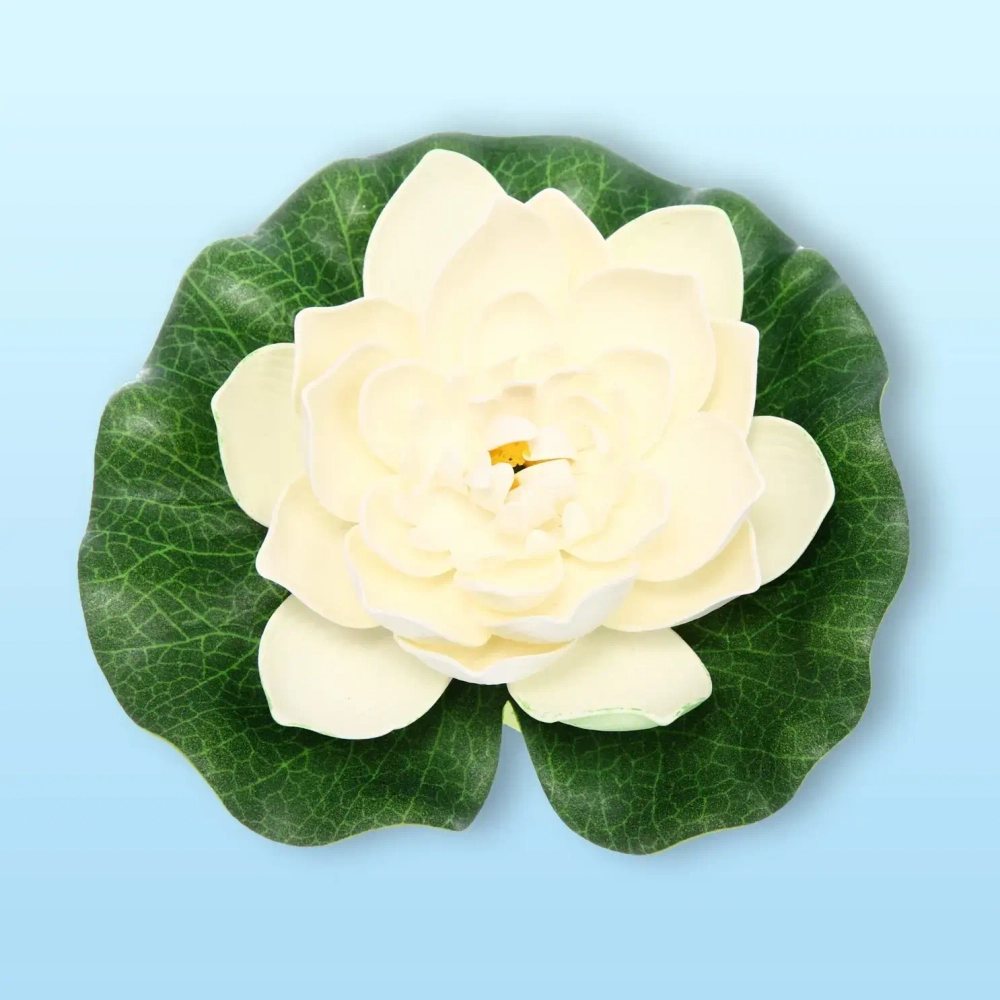 Растение водоплавающее «Кувшинка Розитта» d-17см белая