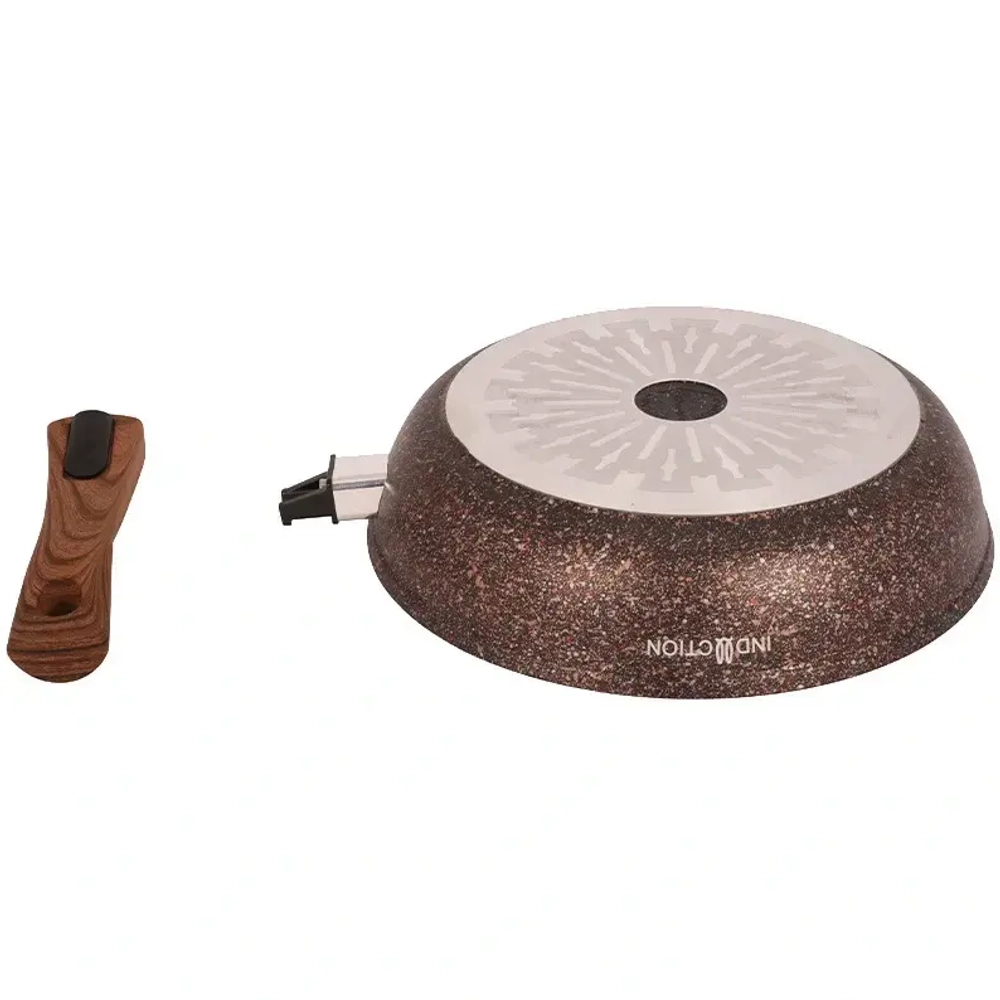 Сковорода 26*6,5см со съемной ручкой «Granit Ultra Induction» (red) сгаи262а