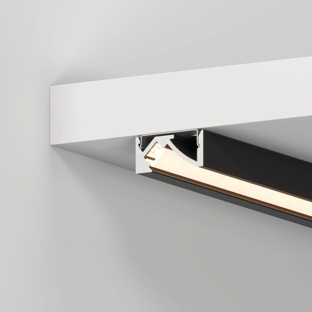 Профиль SL-BEVEL-W21-2000 ANOD BLACK (Arlight, Алюминий) 043688