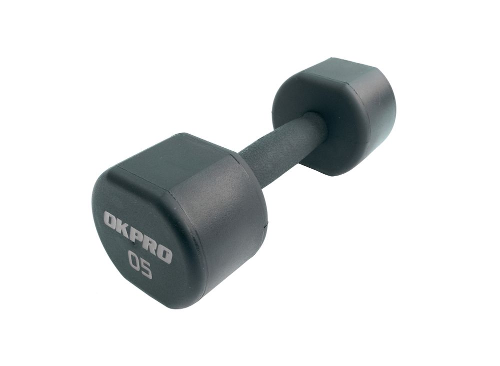 Набор полиуретановых гантелей от 1 до 10 кг (серый лого)