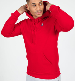 Мужская теннисная кофта Le Coq Sportif ESS Hoody No.1 M - красный